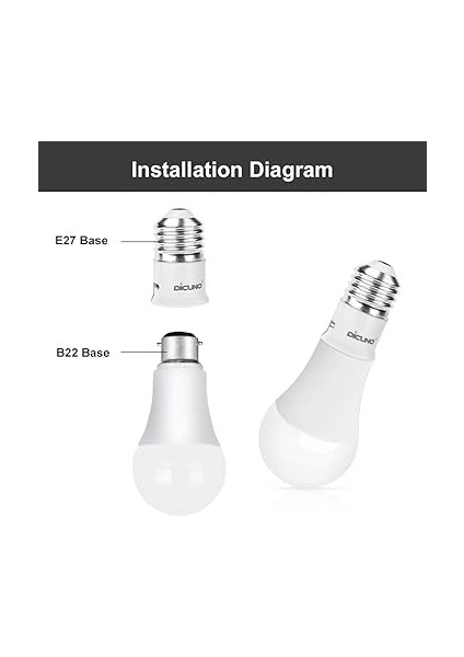 E27 - B22 Soket Dönüştürücü - Led, Akkor ve Cfl Ampüller Için Bayonet Adaptörüne (Es'den Bc'ye) Vidalı (6 Paket) indirimleri
