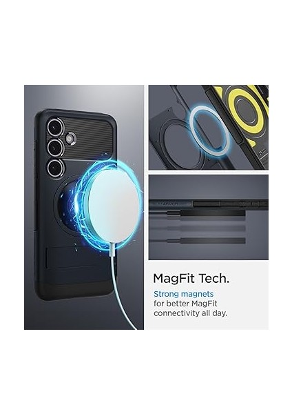 Galaxy S24 ile Uyumlu Kılıf Slim Armor Magfit Metal Slate - ACS07202 fiyatları