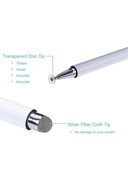 Samsung Galaxy Tab Için Stylus Kalem A7/A8/A8PLUS/A9/A9PLUS Ipad/android Tablet ile Uyumlu Tüm Dokunmatik Cihazlar Evrensel Yüksek Hassas S Kalem (Beyaz) modelleri