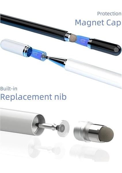 Samsung Galaxy Tab Için Stylus Kalem A7/A8/A8PLUS/A9/A9PLUS Ipad/android Tablet ile Uyumlu Tüm Dokunmatik Cihazlar Evrensel Yüksek Hassas S Kalem (Beyaz) indirimleri