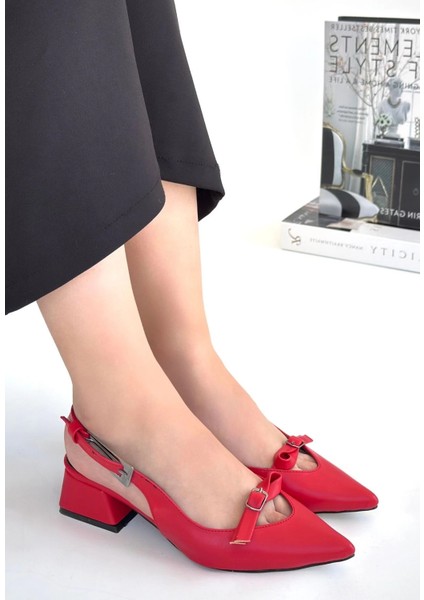 Rewat Kırmızı Cilt Topuklu Ayakkabı modelleri