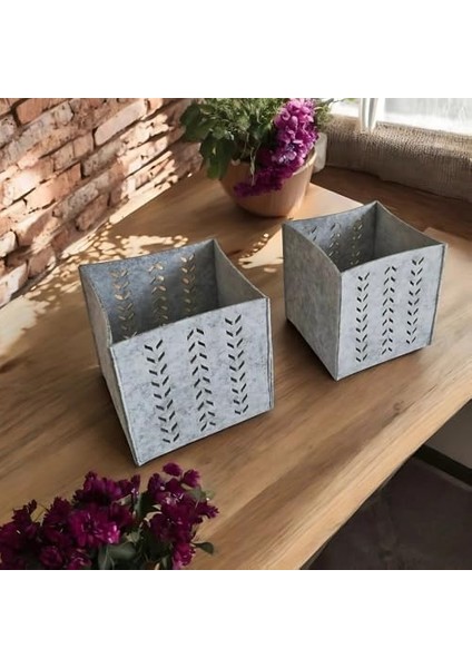 Keçe Saklama Kutusu – Gri Renk, 16X16X16 cm Dekoratif Organizer Sepet, 3 mm Kalınlıkta, Çok Amaçlı Tekli Kutu fiyatları