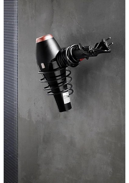 Home Yapışkanlı Metal Fön Makinesi Askısı – Spiral Tasarım, Paslanmaz Saç Kurutma Makinesi Tutucu, Delmeden Duvara Monte, Elektrostatik Boyalı Banyo Düzenleyici indirimleri