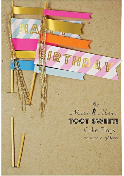 Meri Meri 125758 Happy Birthday Pasta Süsü