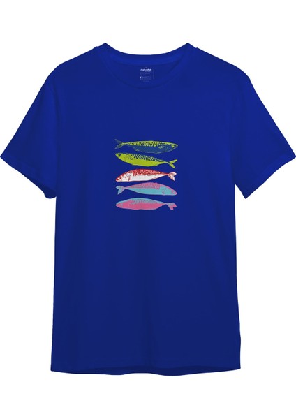 Warhol’s Sardines Tişört - Mavi