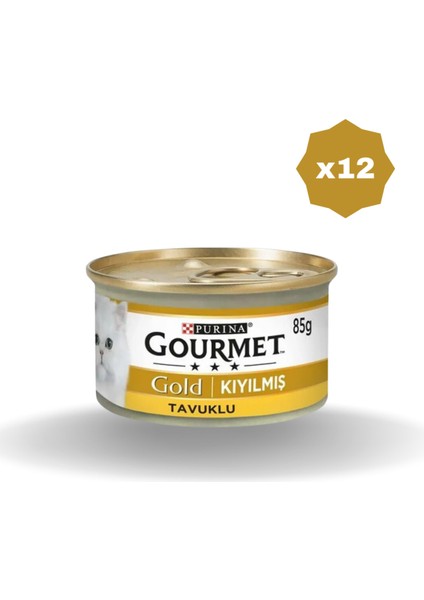 Gourment Gold Kıyılmış Tavuklu 85 gr - (12 Adet)