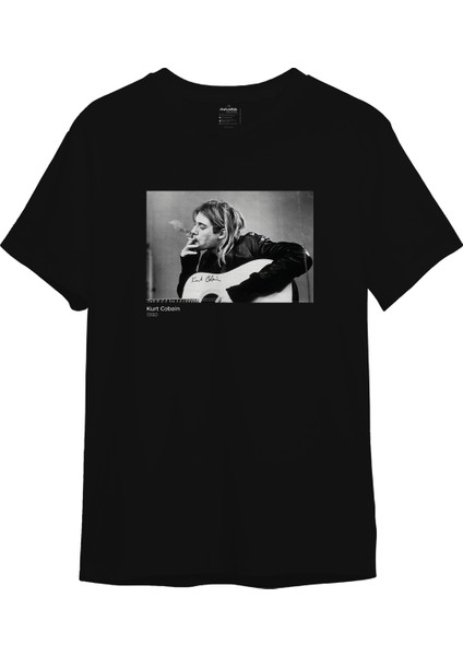 Kurt Cobain 1990 Tişört - Siyah