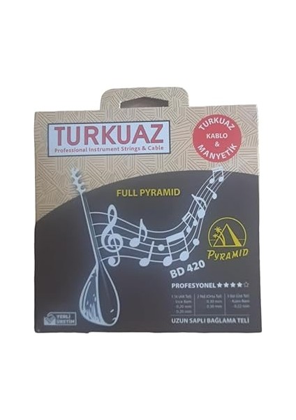 Professional Instrument Strings Bd 420 Uzun Saplı Pyramid Bağlama Teli 0.20 Full Pyramid modelleri