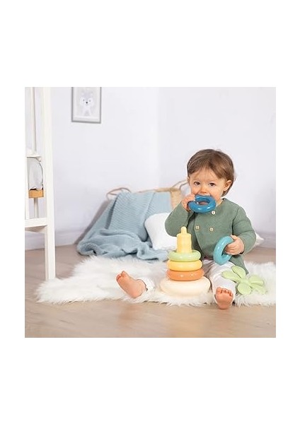 181202, S.green Roly Poly Piramid Oyuncak, 5 Renkli, Geri Dönüştürülebilir, Eğitici ve Öğretici fırsatları