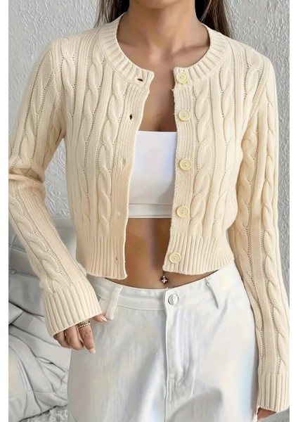 Örgü Desenli Kadın Triko Hırka (S,m,l Uyumludur) P-00018294 modelleri