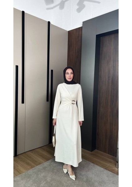 Önden Bağlamalı Fitilli Triko Elbise fiyatları