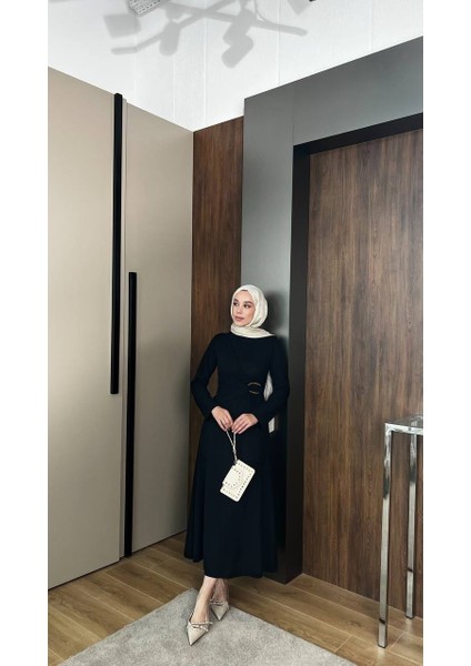 Önden Bağlamalı Fitilli Triko Elbise fiyatları