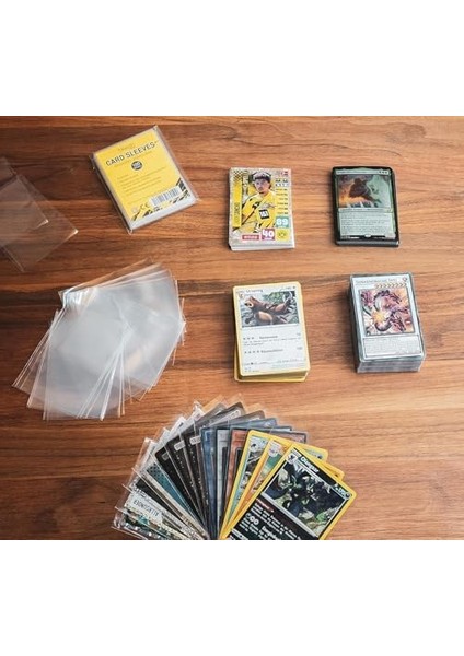 Adet Yumuşak Kart Kılıfı | Soft Sleeves | Oyun ve Kartları Için Şeffaf Kart Kılıfları modelleri