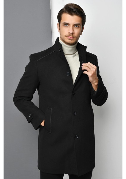 PLT9391 Dewberry Erkek Palto-Antrasit fiyatları