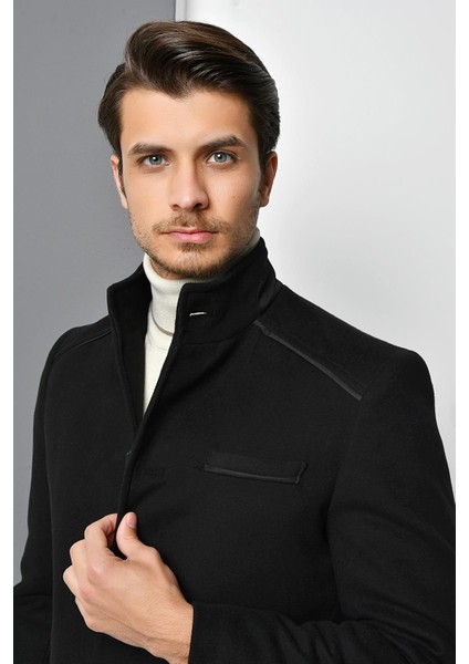 PLT9391 Dewberry Erkek Palto-Antrasit indirimleri