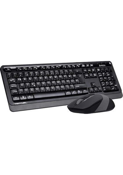 Tech FG1010 2.4g Q Türkçe Fn-Multimedya Klavye+Optik 2000DPI Mouse Siyah/gri Kablosuz Set