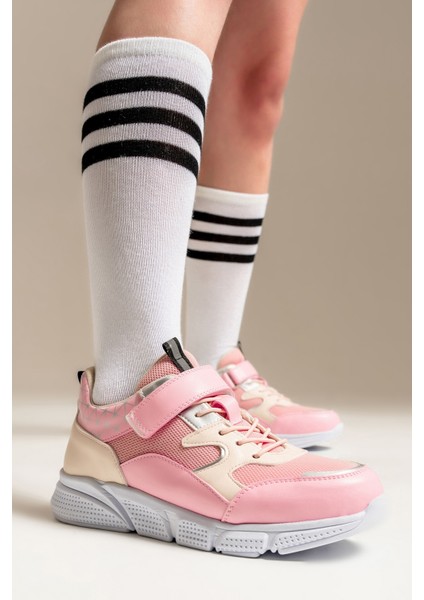 Unisex Çocuk Pudra Günlük Spor Ayakkabı