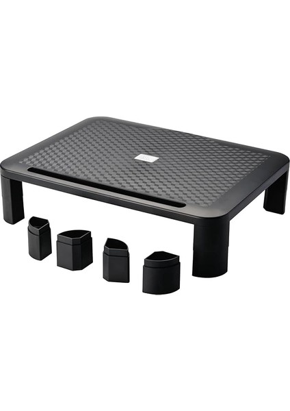 Accesorıos Monitör Standı, Yüksekliği Ayarlanabilir Bilgisayar ve Dizüstü Bilgisayar Ekran Standı, Çıkarılabilir Ayaklı, Ab'de Üretilmiştir (1 Birim)