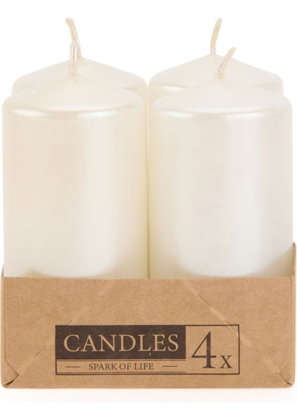 4'lü Bar Fener Mumu - Sedef - 3,8x8 cm fiyatları