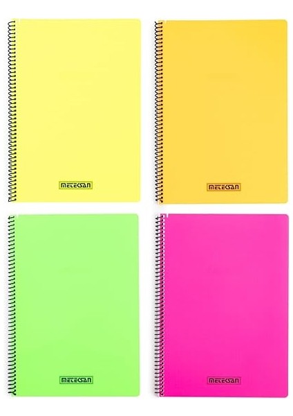 Karina Neon Serisi, A4 80 Yaprak Kareli Pp Kapaklı Spiralli Defter, Turuncu fırsatları