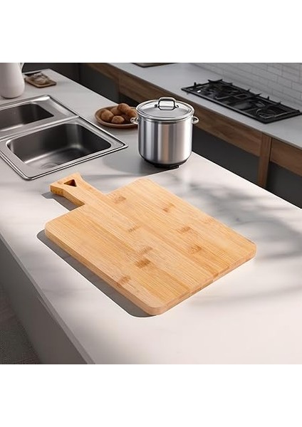 Bambu Kesme Tahtası Antibakteriel Yıkanabilir Doğrama Tahtası Dikdörtgen (33CM*21,5CM) indirimleri