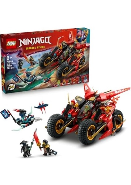 Savaş Aracı 71844-8 Yaş ve Üzeri Çocuklar Için 2 Motosikleti, 1 Jet ve 6 Minifigür Içeren 3’ü 1 Arada Oyuncak Yapım Seti, Doğum Günü Hediyesi (561 Parça) fiyatları