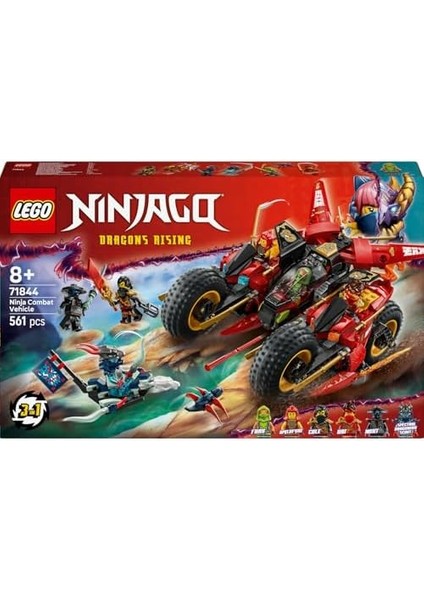 Savaş Aracı 71844-8 Yaş ve Üzeri Çocuklar Için 2 Motosikleti, 1 Jet ve 6 Minifigür Içeren 3’ü 1 Arada Oyuncak Yapım Seti, Doğum Günü Hediyesi (561 Parça) modelleri