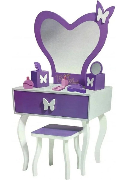 Kutuda Ahşap Makyaj Seti