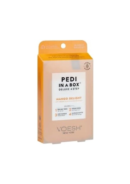 Voesh Pedi In A Box Deluxe 4 Adımlı Pedikür Seti Mango fiyatları