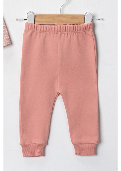 Baby Kız Bebek 3 Ay 6 Ay 9 Ay Triko Görünümlü Hırkalı Badili Altı Penye Interlok 3'lü Takım fırsatları