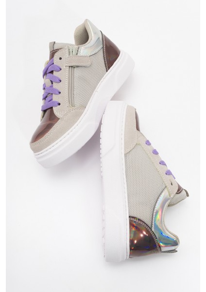 Kız Çocuk Gri Günlük Sneaker Ayakkabı