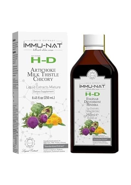 Immu-Nat Xp Tonis H-D Enginar Deve Dikeni Hindiba Sıvı Ekstraktı 250ML