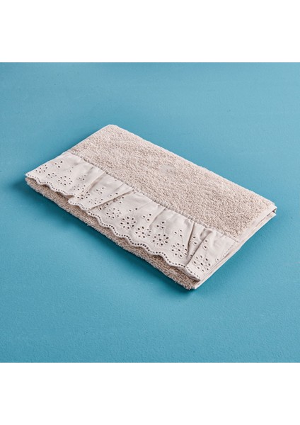 Soft Fırfırlı El Havlusu - Krem - 30X50 cm fiyatları