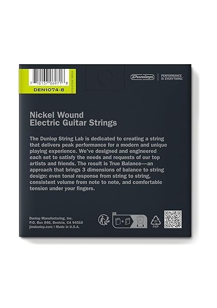 Dunlop DEN1074 Nickel 8 Telli Elektro Gitar Teli (10-74) fiyatları