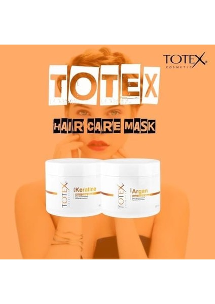 Totex Argan Saç Bakım Maskesi | Nemlendirici ve Parlaklık Kazandırıcı | Saç Besleyici Tedavi 500 ml fiyatları