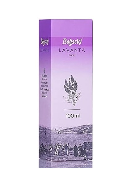 Boğaziçi Kolonya Lavanta Cam Şişe 100 Ml.