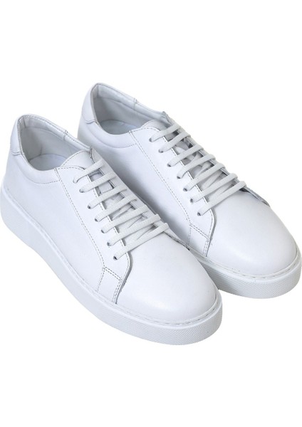 Deri Spor Ayakkabı Beyaz