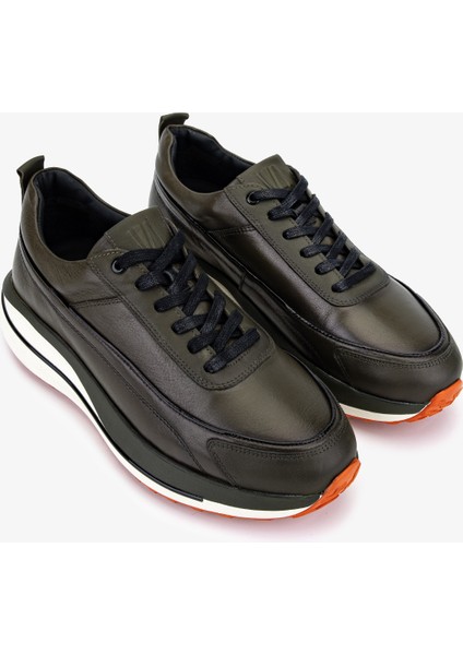 Erkek Hakiki Deri Haki Sneakers & Spor Ayakkabı 381 22539 Erk Ayk SK25-26 Hakı fiyatları