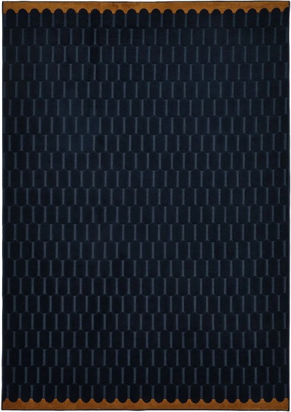 Növlıng Büyük Halı Koyu Mavi 170 x 240 cm Dikdörtgen Kısa Tüylü