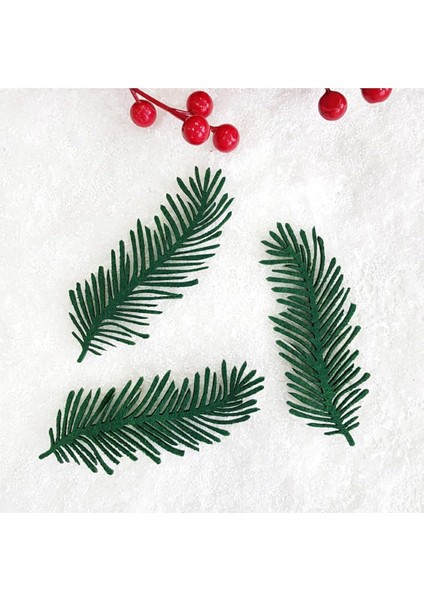 Keçe Süs, Çam Yaprağı, 12X4,5 cm 3 Adet Yeşil