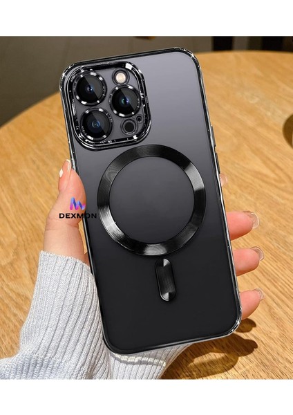 16 Pro Max Kılıf Kamera Lens ve Hoparlör Toz Korumalı Ile Uyumlu Esnek Silikon, Siyah