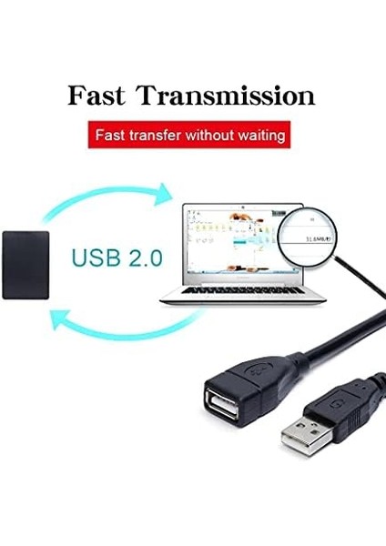 USB Uzatma Kablosu ve Veri Ara Bağlantı Kablosu 10 M Dişi Erkek 4635 modelleri