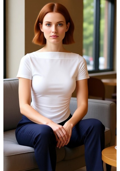 Kadınlar Için Modern Kayık Yaka Vücuda Oturan Asimetrik Detaylı Örme Bluz Kaliteli Şık Rahat fırsatları