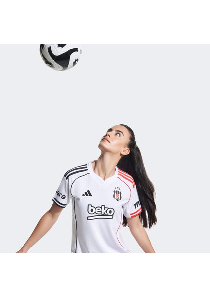 Beşiktaş JK 25/26 Kadın Beyaz İç Saha Futbol Forması.-