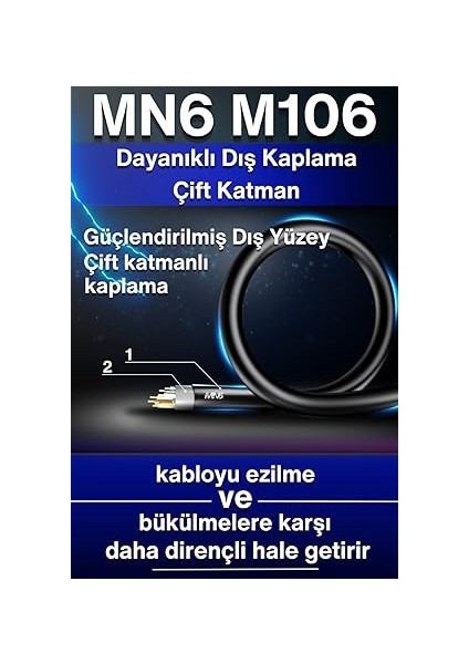 M106 Internet Kablosu 30 Metre/cat6 Iki Kat Korumalı-Utp 0,50MM/30 Metre Internet Bağlantı Kablosu/iç Dış Mekan/ıso 9001 ve 2012 Certified High Pro Cable (30 Metre) (Ölçü, Metre, 30) fırsatları