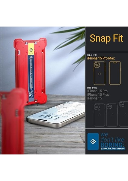 Caseology iPhone 15 Pro Max Cam Ekran Koruyucu Kolay Kurulum Snap Fit (2 Adet) - AGL06882 fiyatları