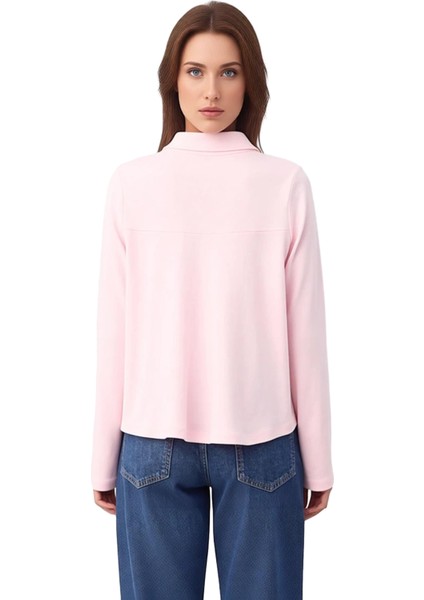 Kadın Uzun Kollu Örme Polo Yaka Düğmeli Giyim Kaliteli Şık Rahat Modern Zarif Günlük modelleri