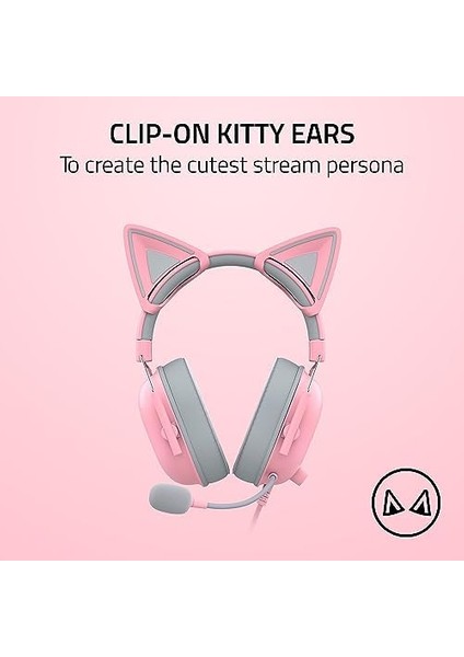 Ears V2 – Fit Clip-On Ears Kulaklıklar Için (Clip-On Ears, Çok Yönlü, Ayarlanabilir Bantlar, 26 G Hafif Birinci Sınıf Silikon) Pembe modelleri
