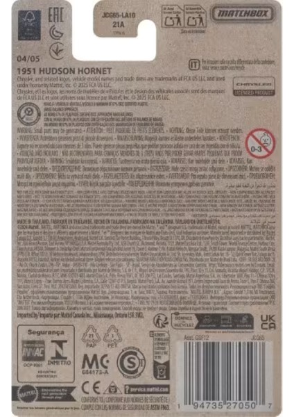 Themed 1951 Hudson Hornet GGF12 / JCG65 fiyatları