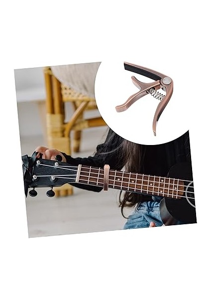 1 Takım Ukulele Klip Alaşım Ton Modifiye Kelepçe Klasik Ukulele Capo indirimleri